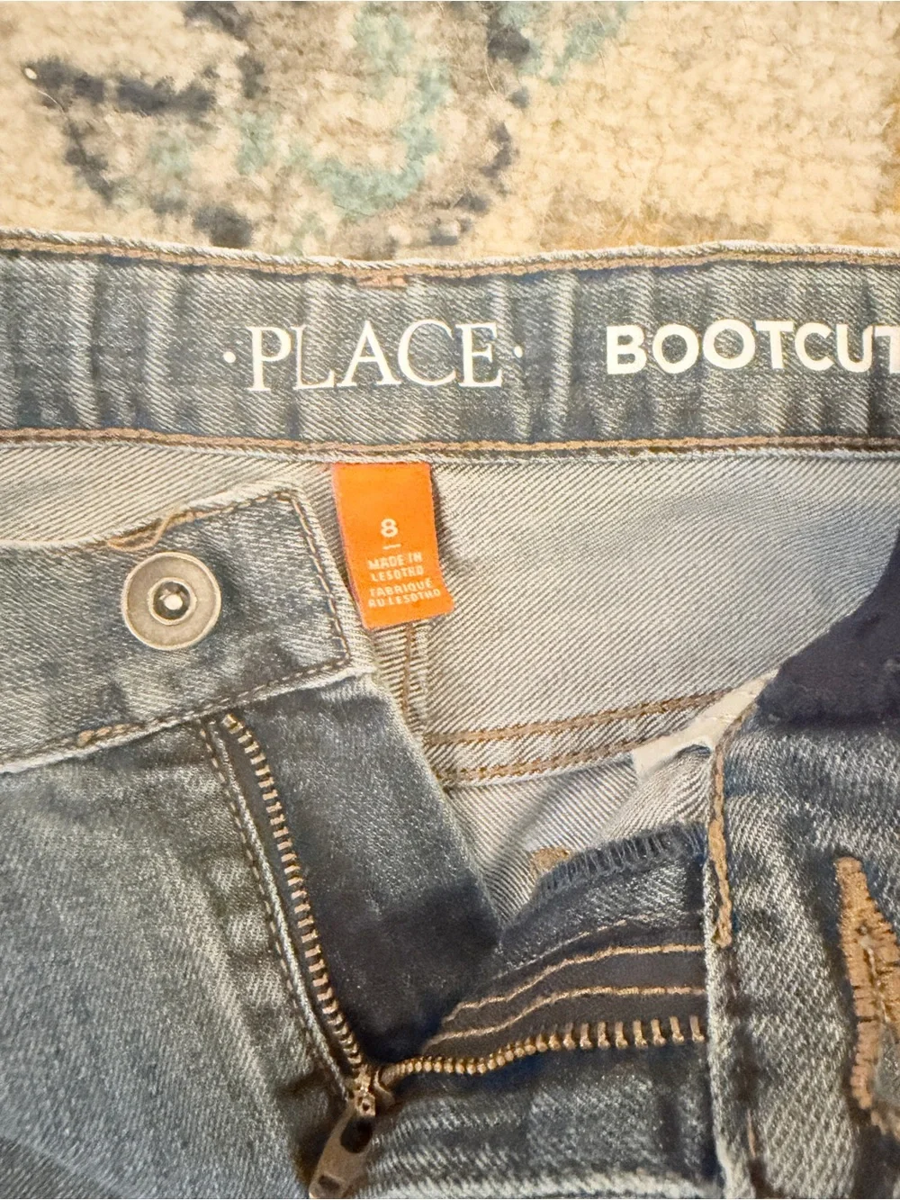The Children’s Place Boys Bootcut Jeans Size 8 Medium Wash